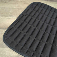 Quilt Dressage Pad, 1x bling, 1x piping *gc, clean, mnr hair, faded, threads, rubs, hole, puckers
