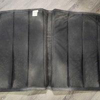 Microsuede Channel Quilt Dressage Pad, non slip top *gc, dirty, film, mnr hair, threads, rubs, pills, unstitched
