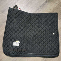 Quilt Dressage Saddle Pad *gc, clean, v.hairy, v.rubbed & holey edges, puckered
