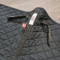Quilt Dressage Saddle Pad *gc, clean, v.hairy, v.rubbed & holey edges, puckered
