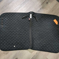 Quilt Dressage Saddle Pad *gc, clean, v.hairy, v.rubbed & holey edges, puckered

