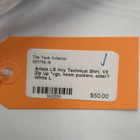 LS Hvy Technical Shirt, 1/3 Zip Up *vgc, seam puckers, older?
