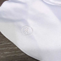 Satin Stock Tie, Attached Velcro Collar, Bling, Horseshoe Pin, Bag *new
