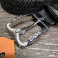 Braided Elastic Belt, bling buckle *vgc
