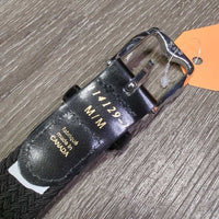 Braided Elastic Belt, bling buckle *vgc

