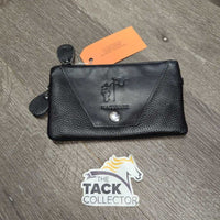 Classic Rider Leather Purse - Wristlet, 2x Zippers *xc/like new, clean, NO wrist strap
