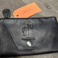 Classic Rider Leather Purse - Wristlet, 2x Zippers *xc/like new, clean, NO wrist strap
