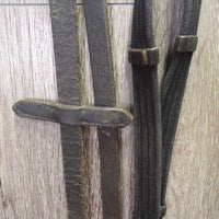 Rsd/Padded Monocrown Bridle, Flash, Bling, Cotton Web Reins, Buckles *vgc/gc, clean & dirt, creases, faded, scrapes
