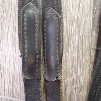 Rsd/Padded Monocrown Bridle, Flash, Bling, Cotton Web Reins, Buckles *vgc/gc, clean & dirt, creases, faded, scrapes
