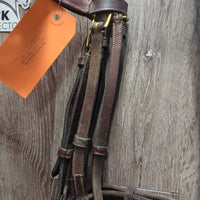 FS Monocrown Bridle, Mondega Rubber Reins *vgc/gc, mnr dirt, NO Flash, rubs, creases, scuffs & edge scrapes
