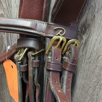 FS Monocrown Bridle, Mondega Rubber Reins *vgc/gc, mnr dirt, NO Flash, rubs, creases, scuffs & edge scrapes

