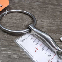 "MB 10" Thin Curved French Link Loose Ring Bit, v.small flat center bar *vgc/xc, clean, mnr rubs, scuffs, stains & residue
