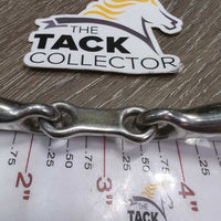"MB 10" Thin Curved French Link Loose Ring Bit, v.small flat center bar *vgc/xc, clean, mnr rubs, scuffs, stains & residue
