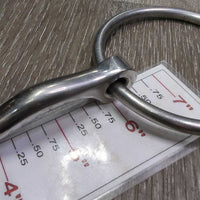 "MB 10" Thin Curved French Link Loose Ring Bit, v.small flat center bar *vgc/xc, clean, mnr rubs, scuffs, stains & residue
