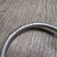 "MB 10" Thin Curved French Link Loose Ring Bit, v.small flat center bar *vgc/xc, clean, mnr rubs, scuffs, stains & residue

