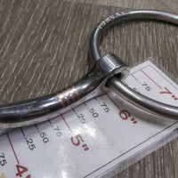 "MB 10" Thin Curved French Link Loose Ring Bit, v.small flat center bar *vgc/xc, clean, mnr rubs, scuffs, stains & residue
