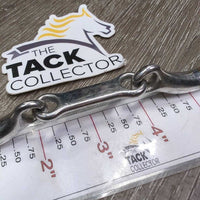 "MB 10" Thin Curved French Link Loose Ring Bit, v.small flat center bar *vgc/xc, clean, mnr rubs, scuffs, stains & residue
