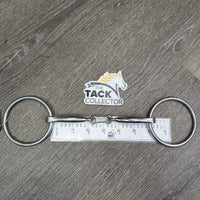"MB 10" Thin Curved French Link Loose Ring Bit, v.small flat center bar *vgc/xc, clean, mnr rubs, scuffs, stains & residue
