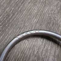 "MB 10" Thin Curved French Link Loose Ring Bit, v.small flat center bar *vgc/xc, clean, mnr rubs, scuffs, stains & residue
