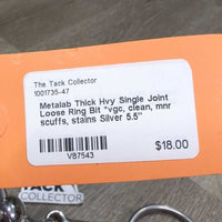 Thick Hvy Single Joint Loose Ring Bit *vgc, clean, mnr scuffs, stains
