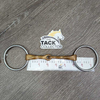 Thin Slow Twist Single Loose RIng Bit *gc, clean, stains, scuffs, scratches, chews

