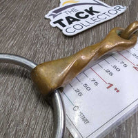 Thin Slow Twist Single Loose RIng Bit *gc, clean, stains, scuffs, scratches, chews
