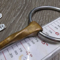 Thin Slow Twist Single Loose RIng Bit *gc, clean, stains, scuffs, scratches, chews
