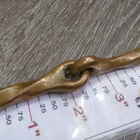 Thin Slow Twist Single Loose RIng Bit *gc, clean, stains, scuffs, scratches, chews
