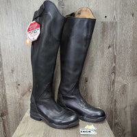 Dress Boots, zips *vgc/xc, shortened inside tops, mnr dirt, scuffs, dent & stain?paint, Sticky Zip:L
