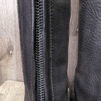 Dress Boots, zips *vgc/xc, shortened inside tops, mnr dirt, scuffs, dent & stain?paint, Sticky Zip:L
