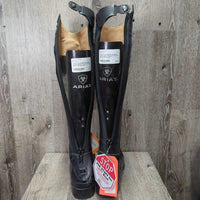 Pr Field Boots, 2 Black Forms *xc/like new, v.mnr bubbled logos, scratches, dirt & hair
