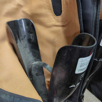 Pr Field Boots, 2 Black Forms *xc/like new, v.mnr bubbled logos, scratches, dirt & hair
