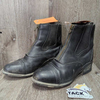 Paddock Boots, Zips *gc, mnr inside heel rubs, dirt, scuffs & stiff zips
