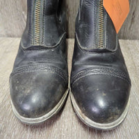 Paddock Boots, Zips *gc, mnr inside heel rubs, dirt, scuffs & stiff zips
