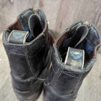 Paddock Boots, Zips *gc, mnr inside heel rubs, dirt, scuffs & stiff zips
