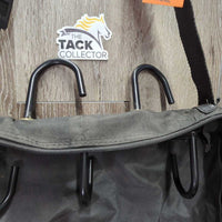 Stall Mount Hanging Cordura Bridle Bag, 3 Hook Bridle Rack, Zippers, Shoulder strap *vgc/gc, mnr dirty, stains & rubs
