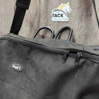 Stall Mount Hanging Cordura Bridle Bag, 3 Hook Bridle Rack, Zippers, Shoulder strap *vgc/gc, mnr dirty, stains & rubs
