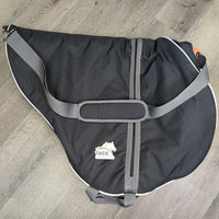 Hvy Padded Saddle Storage - Carrying Bag, Shoulder Strap *xc/vgc, clean, mnr stains?dirt, hair & glitter
