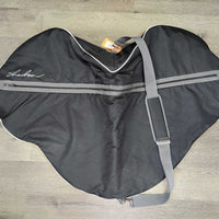 Hvy Padded Saddle Storage - Carrying Bag, Shoulder Strap *xc/vgc, clean, mnr stains?dirt, hair & glitter
