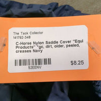 Nylon Saddle Cover "Equi Products" *gc, dirt, older, peeled, creases
