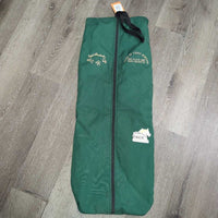 Thick Fleece Lined Cordura Bridle Bag, zipper "Equi-Products" *vgc, mnr hair & dirt, older
