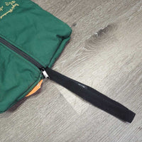 Thick Fleece Lined Cordura Bridle Bag, zipper "Equi-Products" *vgc, mnr hair & dirt, older
