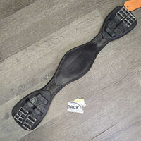 Shaped Padded Leather Short Girth, integrated els *vgc/gc, dirt, residue, mnr hair
