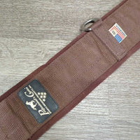 Neoprene Girth, detach liner, 2x els, d ring *gc, clean, dents, puckered els, residue, stains, mnr hair
