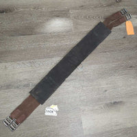 Neoprene Girth, detach liner, 2x els, d ring *gc, clean, dents, puckered els, residue, stains, mnr hair
