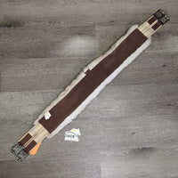 Nylon & Fleece Girth, 2x els, d ring *gc, smell, bent edge, stained, mnr dirt, hair
