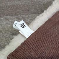 Nylon & Fleece Girth, 2x els, d ring *gc, smell, bent edge, stained, mnr dirt, hair
