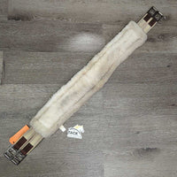Nylon & Fleece Girth, 2x els, d ring *gc, smell, bent edge, stained, mnr dirt, hair
