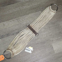 15 Strand String Cinch, d rings *gc/fair, dingy, undone stitching, stained, hair, pilly, mnr snags, fray
