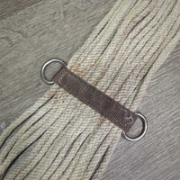 15 Strand String Cinch, d rings *gc/fair, dingy, undone stitching, stained, hair, pilly, mnr snags, fray
